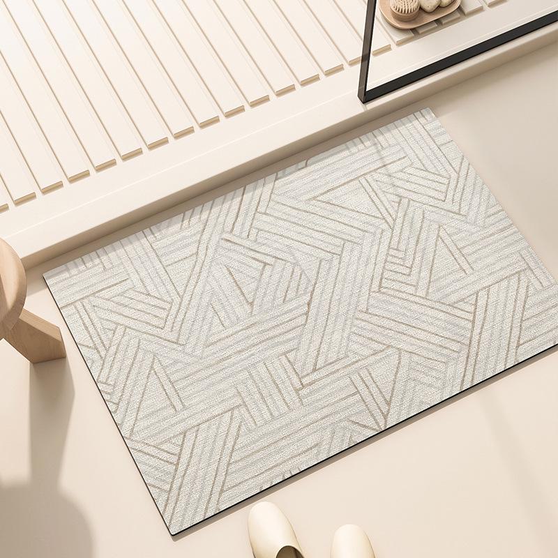 Wabi-Sabi Diatom Mud Bathroom Mats: Absorbent, Quick-Drying, Non-Slip, Dirt & Wear-Resistant.