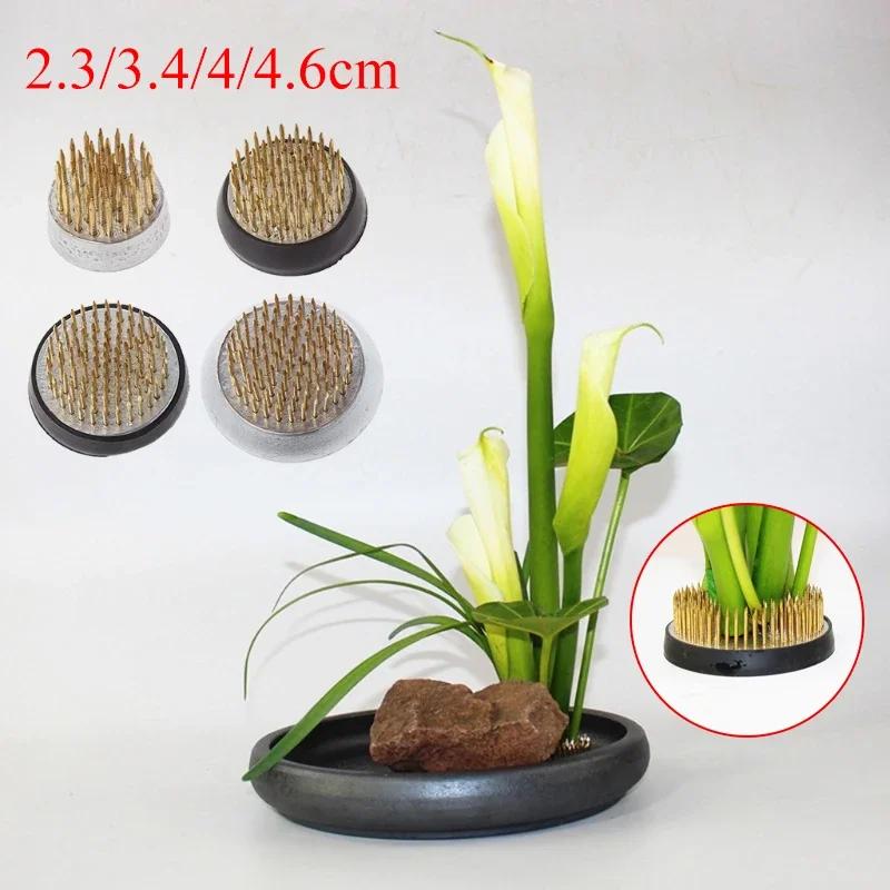 4 Sizes Ikebana Holder Pin Flowers Floral Decor Flower Arrangement Insert Base Pin Art Fixed Tool Ishizaki Kenzans Pin Art Decor