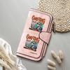  Funny Goat Print Women Long Wallet Fashionable PU Leather Multi Card Slot Casual Zipper Purse
