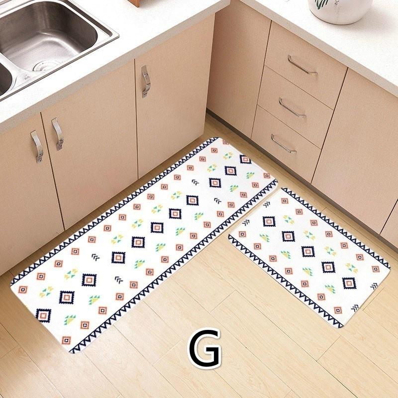 

2 шт./компл., коврики в разных стилях, коврик для спальни, кухни, коврик для ванной, туалета, коврик для ножек, нескользящий ковер G