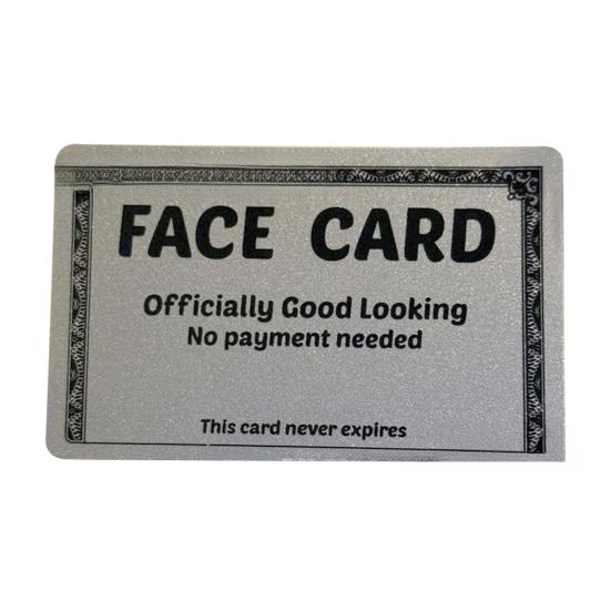 Leave Card Humorous Empathy Cards Wallet-Size Durable PVC Communication Cards for Calm Conversations