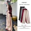Pantaloni della tuta a righe a vita alta con polsini da donna - Autunno 2025