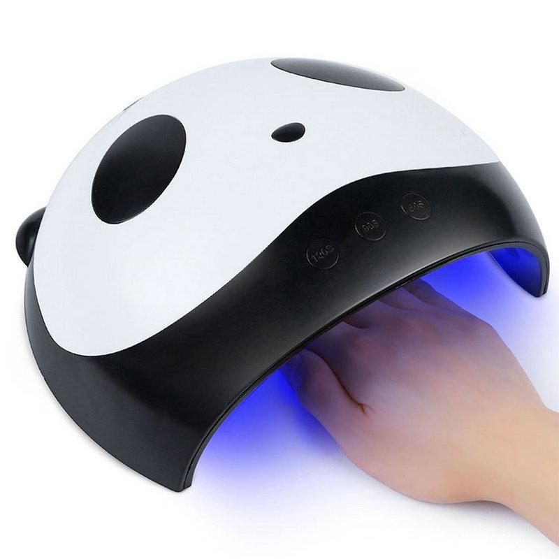 Panda Nail Lamp 36W UV/LED Dual Light Gel Curing Lamp for Salon and Home Use