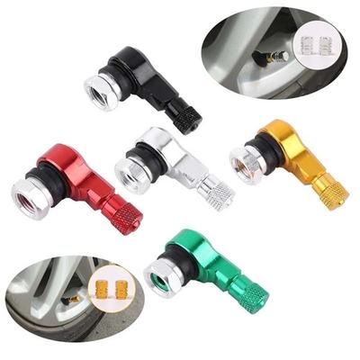 Zinc Zinc Alloy 90 Degree Angle CNC Tyre Valve Valve Adaptor Extension Valve Stem Motorcycle Gas Nozzle