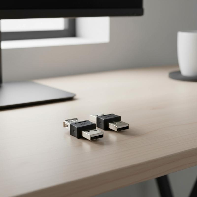 2Pcs USB Type A Converters Adapters Plugs and Play Design For Laptops Keyboards Stable Connection