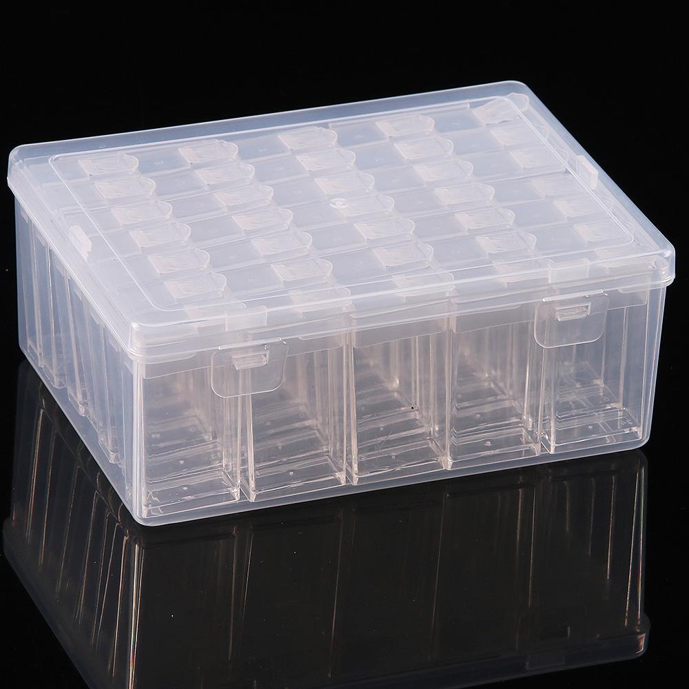 10/35/36 Fack Plastförvaringslåda, 5D DIY Diamantmålning Pärlor Berlocker Smyckestillbehör Organizerlåda