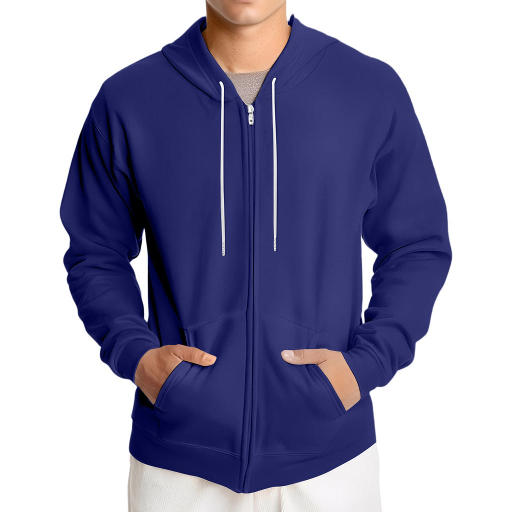 Men's Loose-fitting Casual Hooded Drawstring Jacket