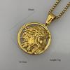Collana Ciondolo Ritratto in Acciaio Inossidabile - Stile Europeo e Americano Unisex