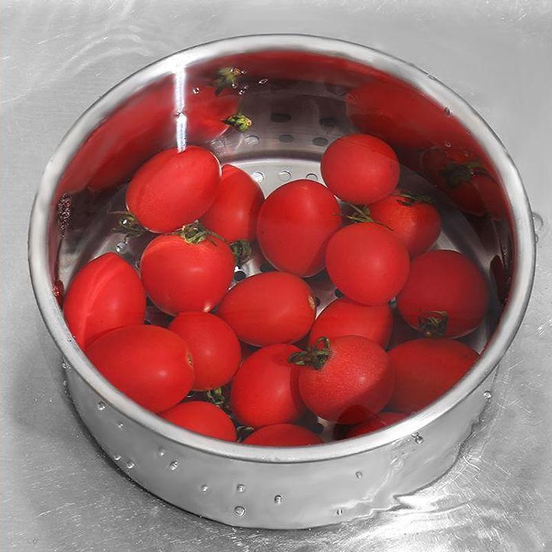 Rostfritt stål Svan Diskbänksil Korg Filtrerbar Diskbänksorganisatör Multifunktionell Korg Grönsaker Frukter Tvättkorg