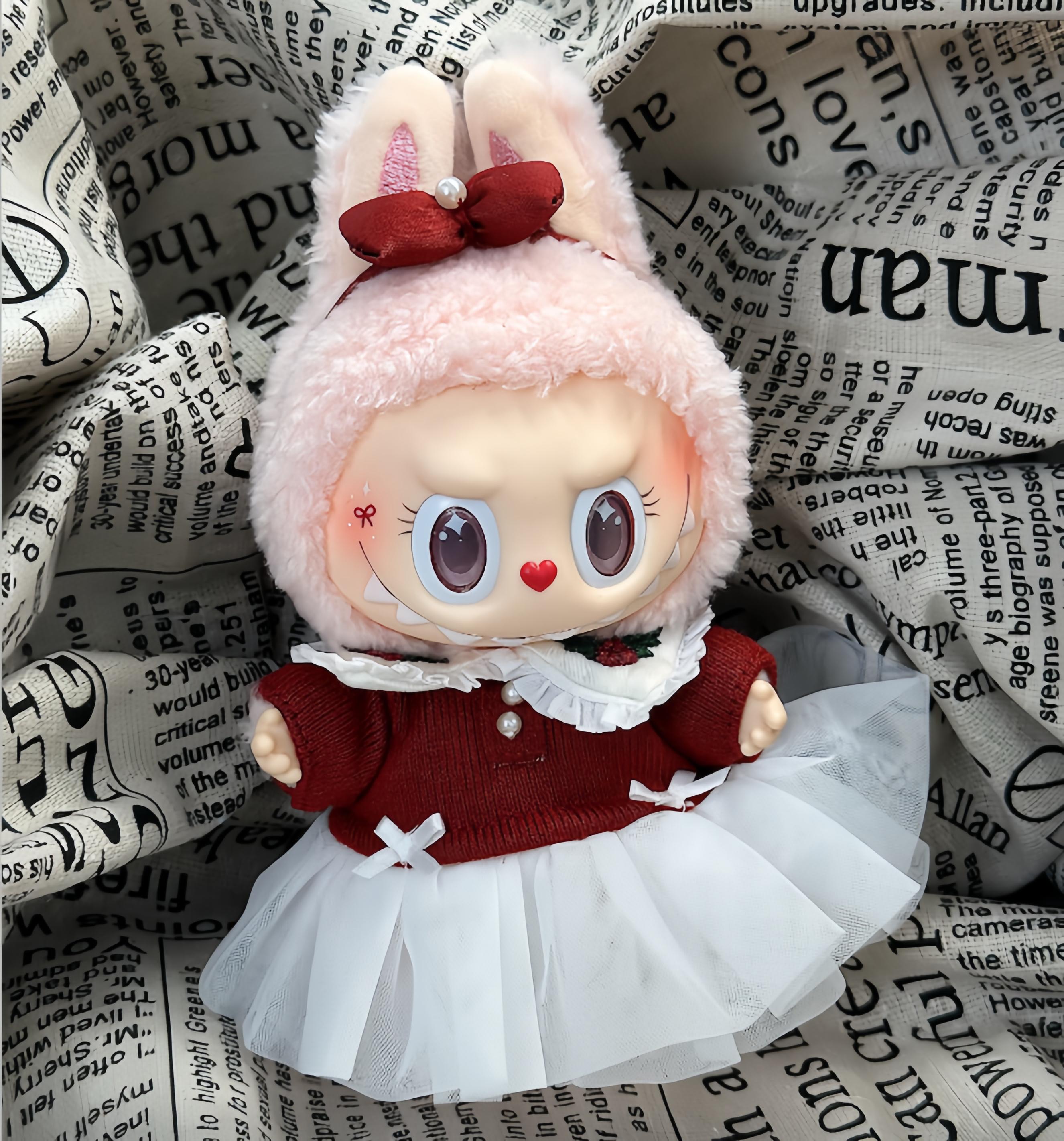 

POP MART Лабубу серия twinkly fairy tale - рождественская плюшевая дизайнерская игрушка 18 см