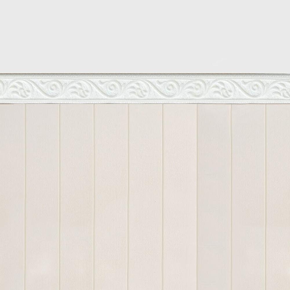 Sticker Wall Trim Line 3D Foam Molding Trim Tiles DIY Sticker Border Brown Decoration Skirting Home Decoration Stickers