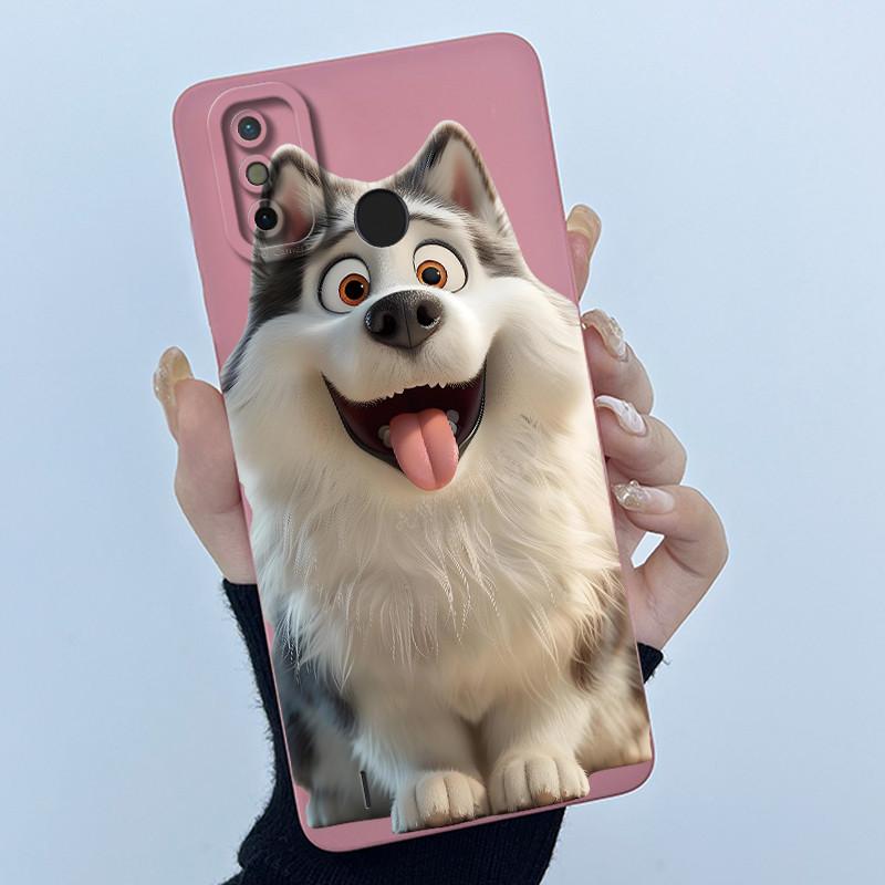 New Hot For Tecno Spark 6 Go / Spark 6 Air Case Lovely Cartoon Cat Liquid Silicone Soft TPU Shockproof Back Cover Ultrathin Capa