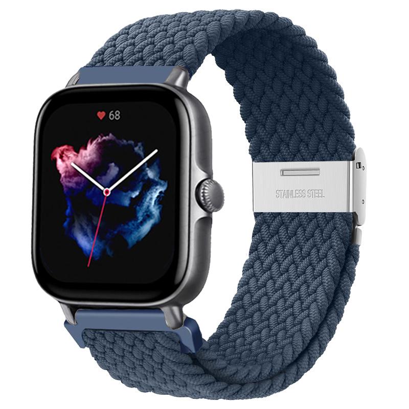 20mm/22mm Band For Amazfit GTS/2/2e/3/4/GTS2 Mini/GTR/3/Pro/4/GTR2/47mm/stratos Braided Watch Bracelet Amazfit Bip 6 5 3 Straps