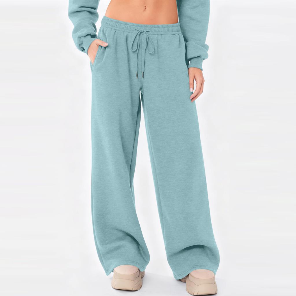 Sweatpants Women Wide Leg Sweatpants Women Lounge Pants Women Womens Sweatpants Loose Fit Drawstring Waist Casual Pants for Daily Wear