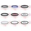 11.5x4.5cm 3D ABS Front Hood Rear Trunk Badge Emblem For Ford Fiesta Focus Mondeo Mustang Ranger Kuga Edge Auto Tuning Accessory