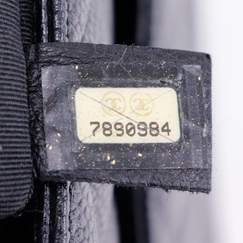 CHANEL Medallion Tote Tote Bag black/SilverHardware Caviar skin Women Used