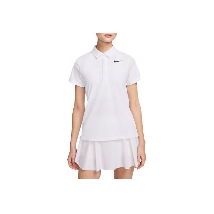Nike Dri-FIT ADV Short-Sleeve Golf Polo Shirt Women Tops White FD5496-100