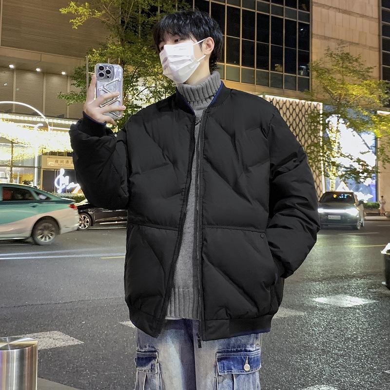 Large Size Cotton Clothing Men's Winter Loose Baseball Collar Thickened Couple Paragraph Cotton Jacket Thickened Warm Fashion Casual Jacket