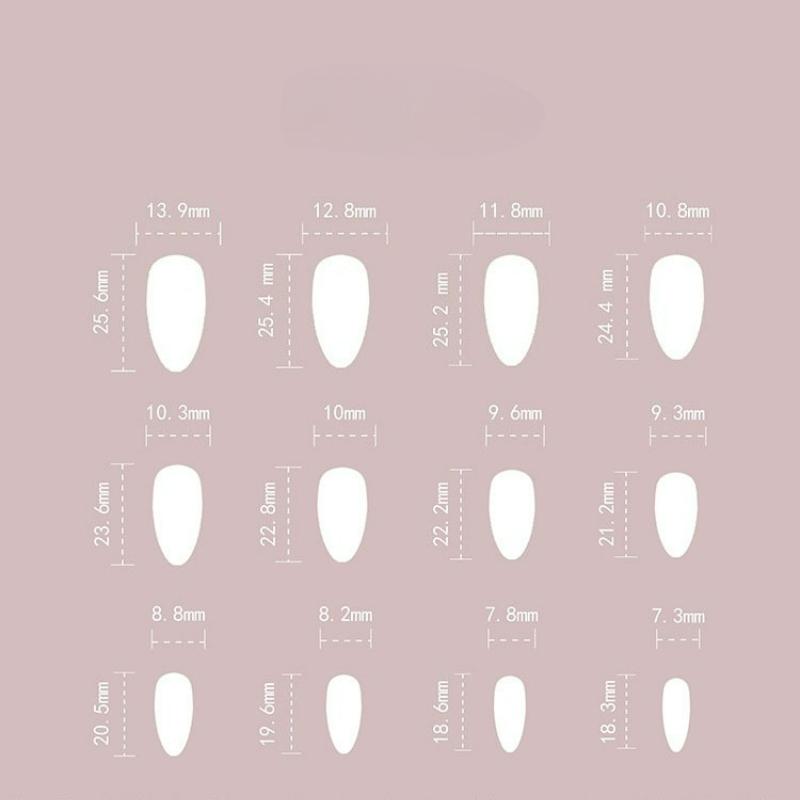 24pcs Almond-Shaped Nail Stickers, With Nude Base And Colorful Floral Pattern Artificial Nails, Nail Supplies, Acrylic Fake Nails Perfect For Ladies