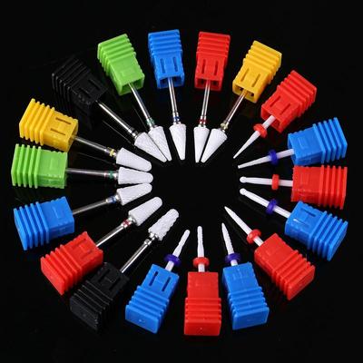 Testa di macinazione in ceramica per unghie Smerigliatrice elettrica per unghie a forma di mais singola Accessori speciali Testa di macinazione