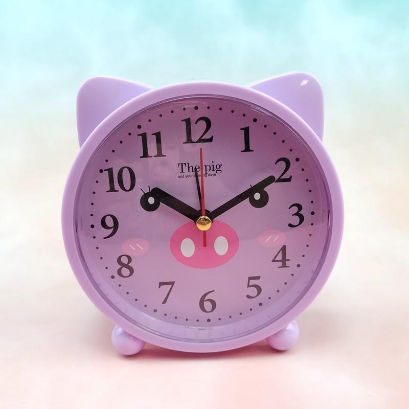 Kids Cartoon Bedside Alarm Clock With Analog And Digital Display For Childrens Room Decor