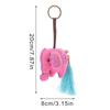 Ethnic Style Fabric Thai Embroidery Elephant Penddnt Keychain Cartoon Bag Hanging Gift