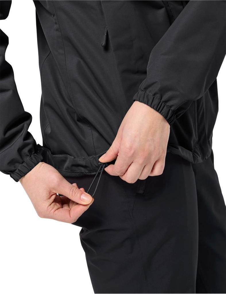 Mountain Parka 1111202 STORMY POINT 2L JKT W Black [Jack Wolfskin] Women's Water-Repellent (TEXASHIELD CORE Windproof) [ / ] High-performance