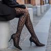 Women Sexy Lace Fishnet Stockings Lolita Hollow Out Solid Pantyhose Jk Japanese Style High Waist Vintage Tights