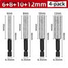 Durable 2-Pieces 5-12mm Vacuum Brazed Dry Drill Set - Wet/Dry Drilling for Porcelain/Granite/Tile/Marble