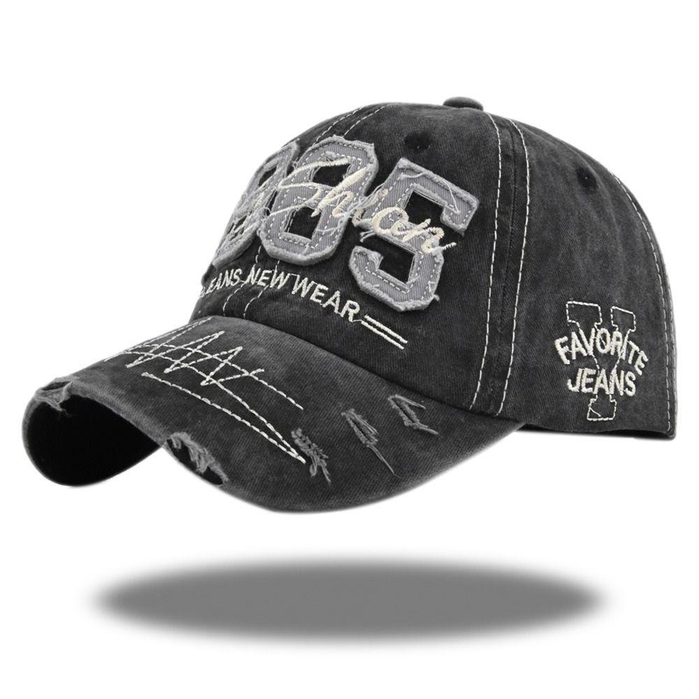 Hip-hop Distressed Faded Cap Adjustable Sunscreen Hats Man Women Outdoor Sports