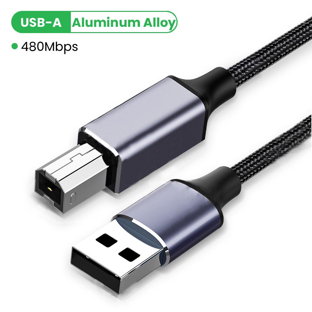USB Type C Printer Cable USB A To B Printer Cable USB MiDi Scanner Cord USB Printer Cord For HP Canon Dell Epson Lexmark Cable