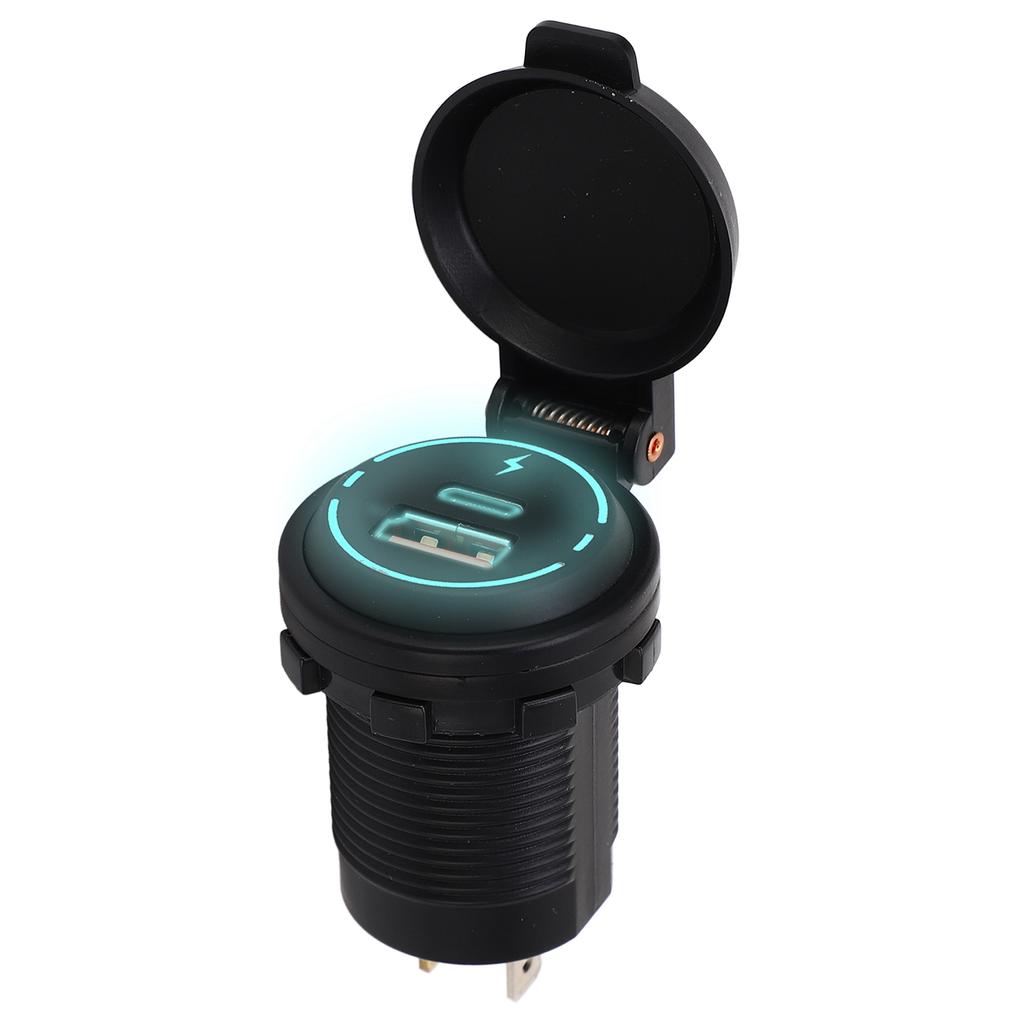12V USB-Ladegerät PD Typ QC 3.0 IP66 Wasserdicht Schnellladung Intelligente Identifizierung für