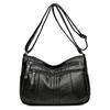 New Flow Women's Bag Fashionable and Simple Shoulder Bag Soft Leather Multi-pocket Lady Mother Bag
