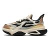 FILA Fabric Synthetic Leather Simple Versatile Shock Absorbing Wear Resistant Low Top Dad Shoes Men sneaker Gray Brown F12M343103FNL