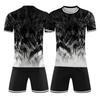 Customizable DIY Two Piece Sports Jersey Set with Short Sleeve Shirt and Shorts for Team or Individual Use