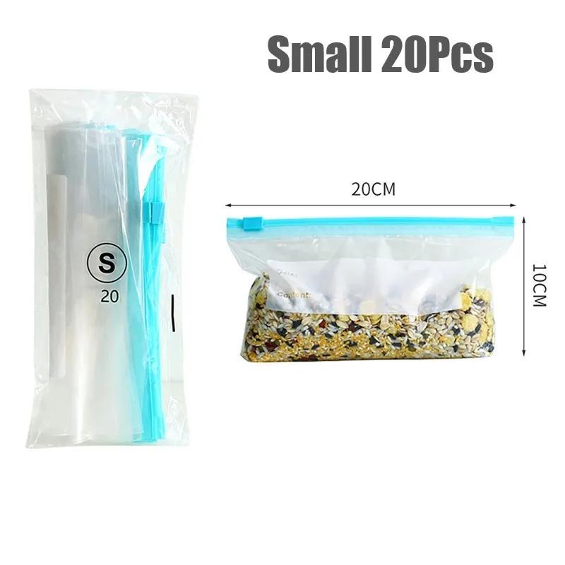 

Wrap Plastic Ziplock Bags Reusable Vacuum Sealing Bags Food Storage Bags Fruit Grain Fresh-keep Packaging Bag Kitchen Organizer