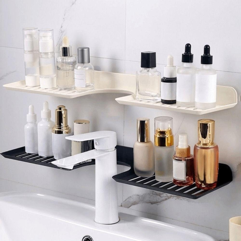 Water Drainage U Shaped Countertop Storage Rack Wall Mounted Kitchen Storage Rack Washstand