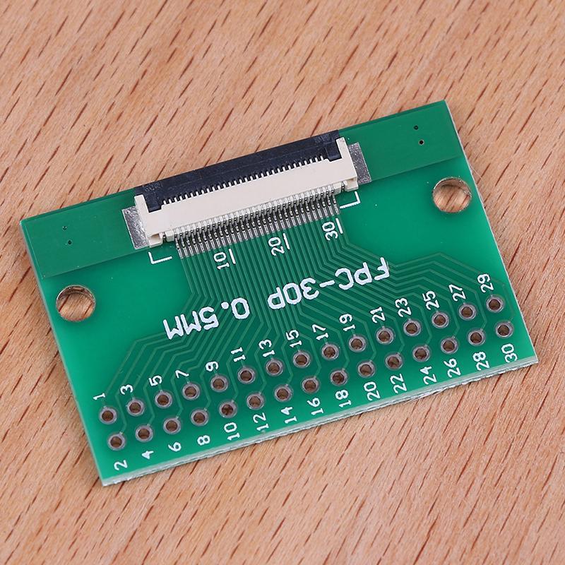 1ks 30pinový 0,5mm Ffc Fpc To 30P Dip 2,54Mm PCB adaptér desky převodníku