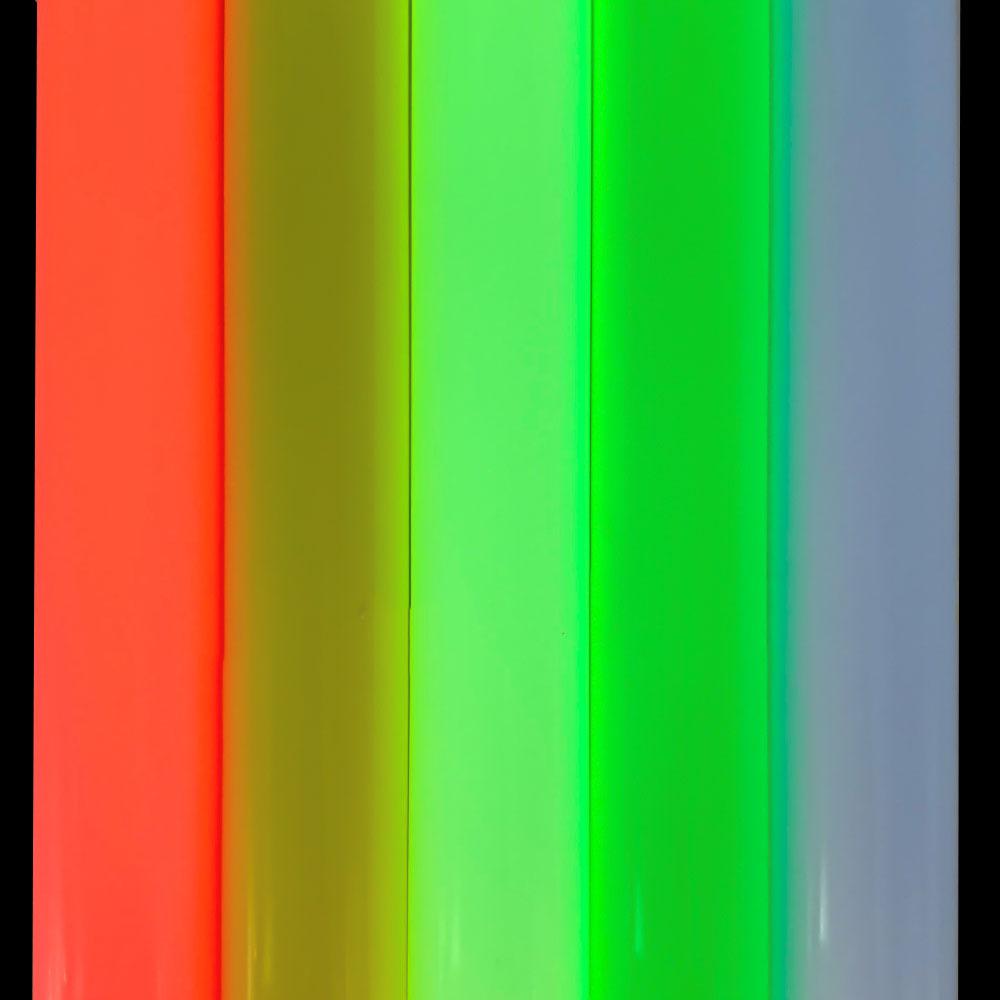 7.8"X9.8" Bundle 5pcs Luminous Heat Transfer Vinyl Film Glow in the Dark HTV Printing for Tshirt Garment Christmas Decoratio DIY