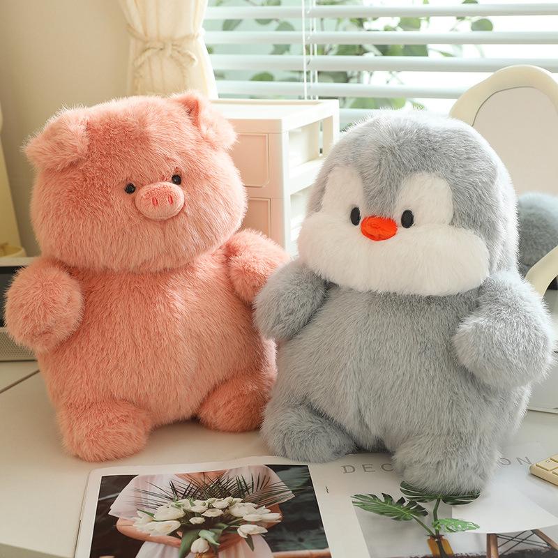 Otter Chubby Koala Plush Doll Korean Piggy Doll Boy Girl Birthday Gift Throw Pillow