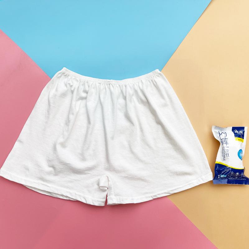 Lenjerie intimă unisex din bumbac de unică folosință pentru călătorii, călătorii de afaceri și maternitate; Pantaloni scurți boxer mărime mare pentru spa și înfrumusețare