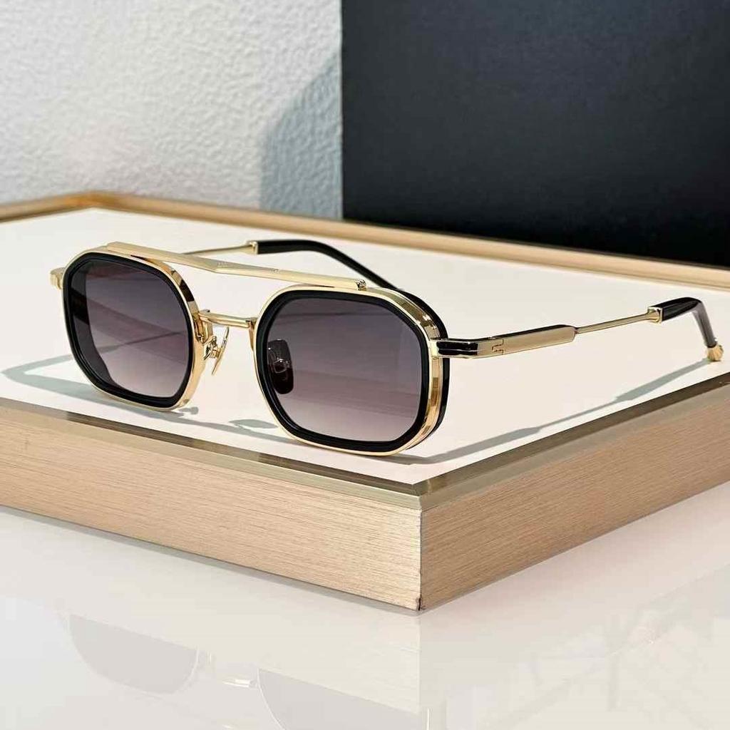 Heavy Metal Fashion Trend Vintage Luxury Sunglasses ANTHONY Alloy Acetate Frame UV400 Retro Square Design Unisex A+ Top Quality