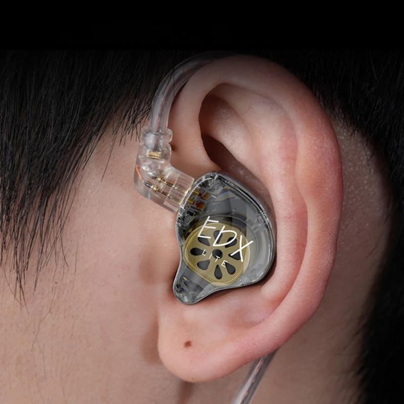 Kopfhörer für EDX Lite Musik-Kopfhörer Sport-Gaming-Headset für Schlagzeuger Musiker 2-Pin Abnehmbares Kabel