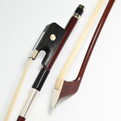 Double Bass Bow French Tile Brazilwood Octagonal Bow Size For Beginners Brazilwood German Bass Bow 3/4