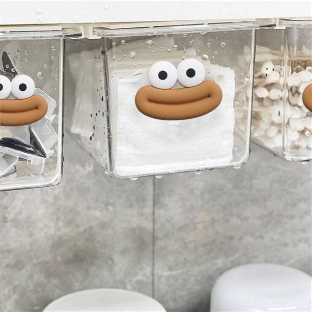 Translucent Plastic Container With Sliding Drawers for Dresser Bathroom Arrangement Under Sink