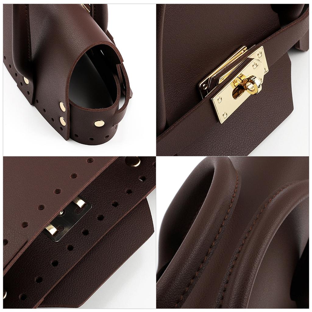 Handarbeit Stricktasche Zubehörset Einzigartige Handgemachte Taschen erstellen PU-Leder Strick-Häkeltasche Nähzubehör