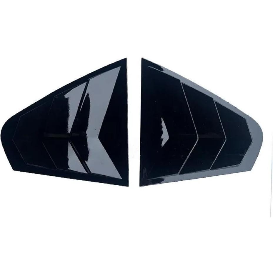 Compatible For Volkswagen Jetta MK6 2012 2013 2014 2015 2016 2017 2018 Car Rear Window Louver Shutter Cover Side Vent Blinds Trim Sticker(Carbon