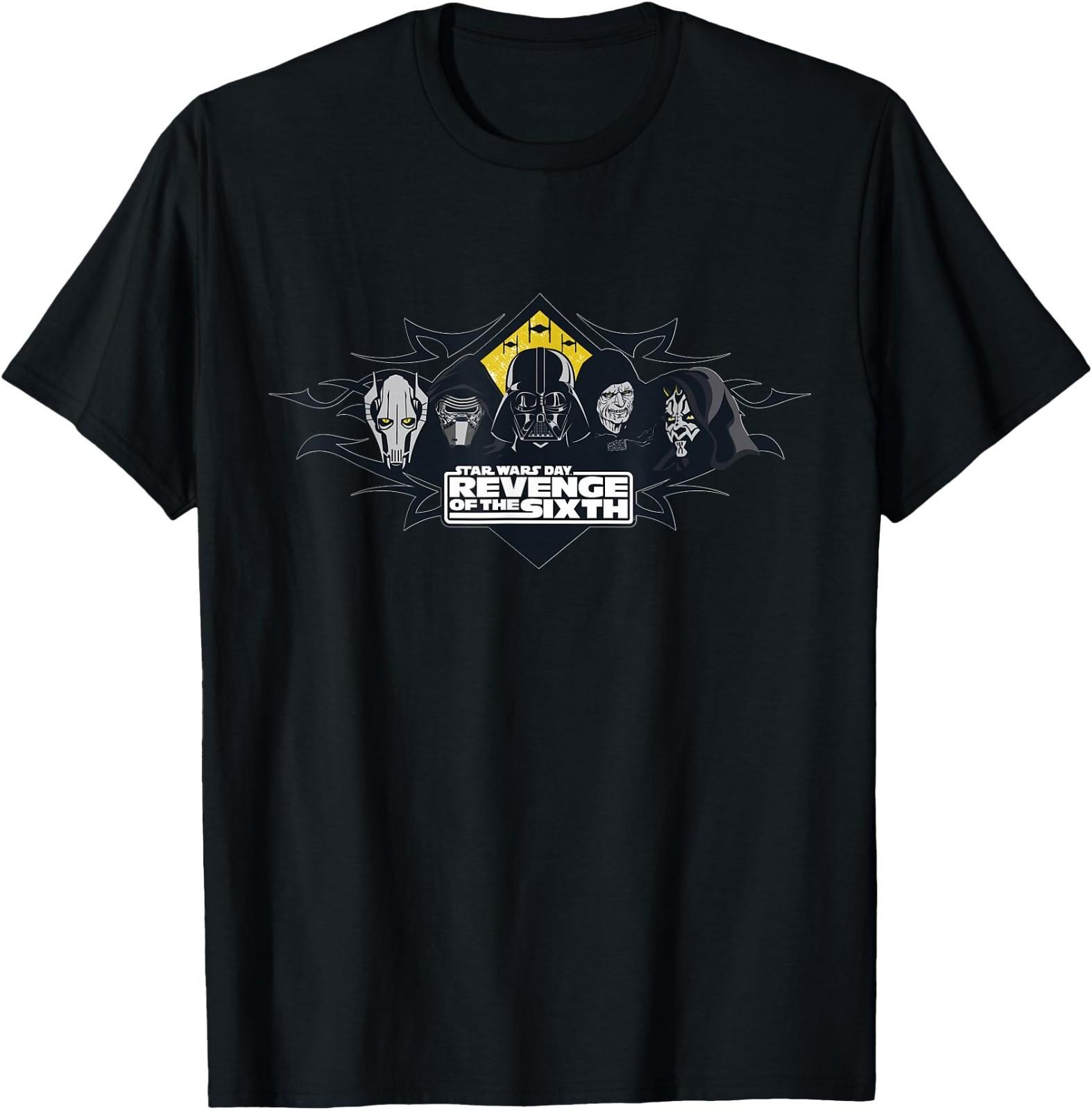 Star Wars Day Revenge of the Sixth Darth Vader Sith Villains T-Shirt M