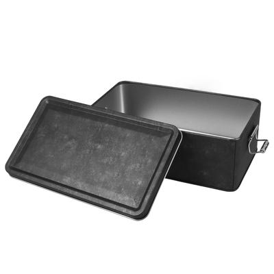Iron Rectangular Tin Can Metal Storage Box for Cookies Candy Pineapple Pastry Freshness Counter Storage Tin