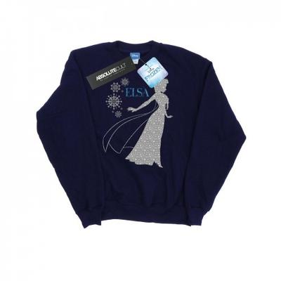 Damen/Damen Frozen Elsa Weihnachts-Silhouette-Sweatshirt